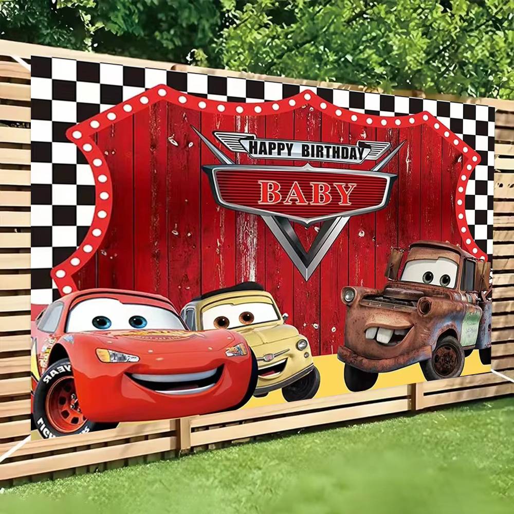 Lighting Mcqueen Decor - ديكورات حفلات سيارات من فيلم أنيمي،