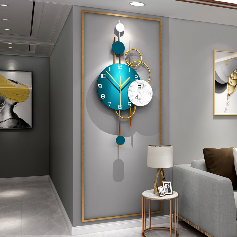 Lighting Home Decor Wall Clocks - ساعات الحائط غرفة المعيشة ضوء ساعة
