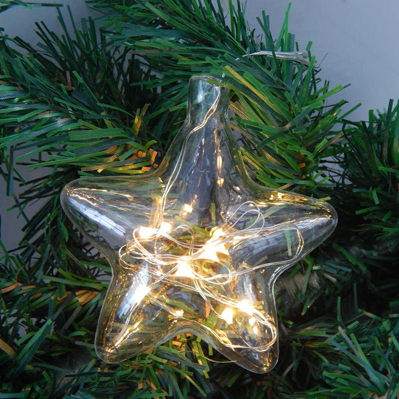 Pendant Lighting Christmas Decor - 8 قطع/عبوة 8.5*9 سم زينة زجاجية