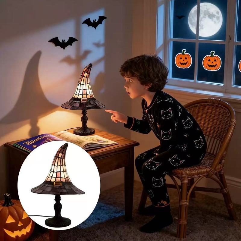 Lighting Home Decor Items - مصباح طاولة على شكل قبعة ساحرة