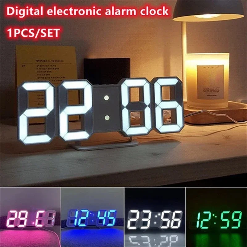 ساعة حائط رقمية ثلاثية الأبعاد - مراجعة Lighting Home Decor Wall Clocks وسعره