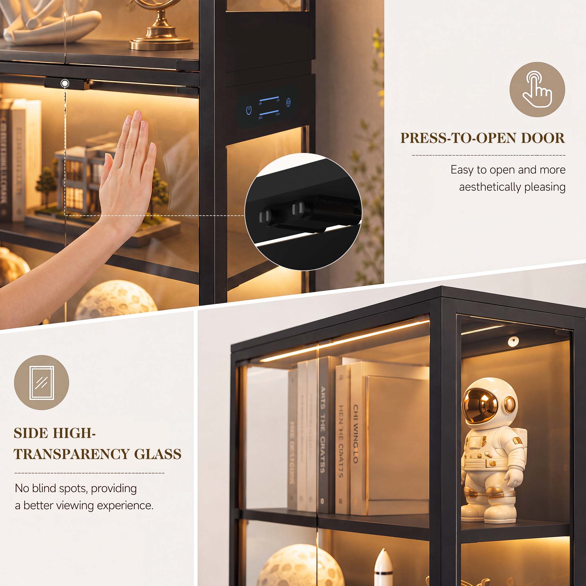 خزانة عرض TCGBKAF ذات 5 طبقات  - مراجعة Lighting Decor For Room وسعره