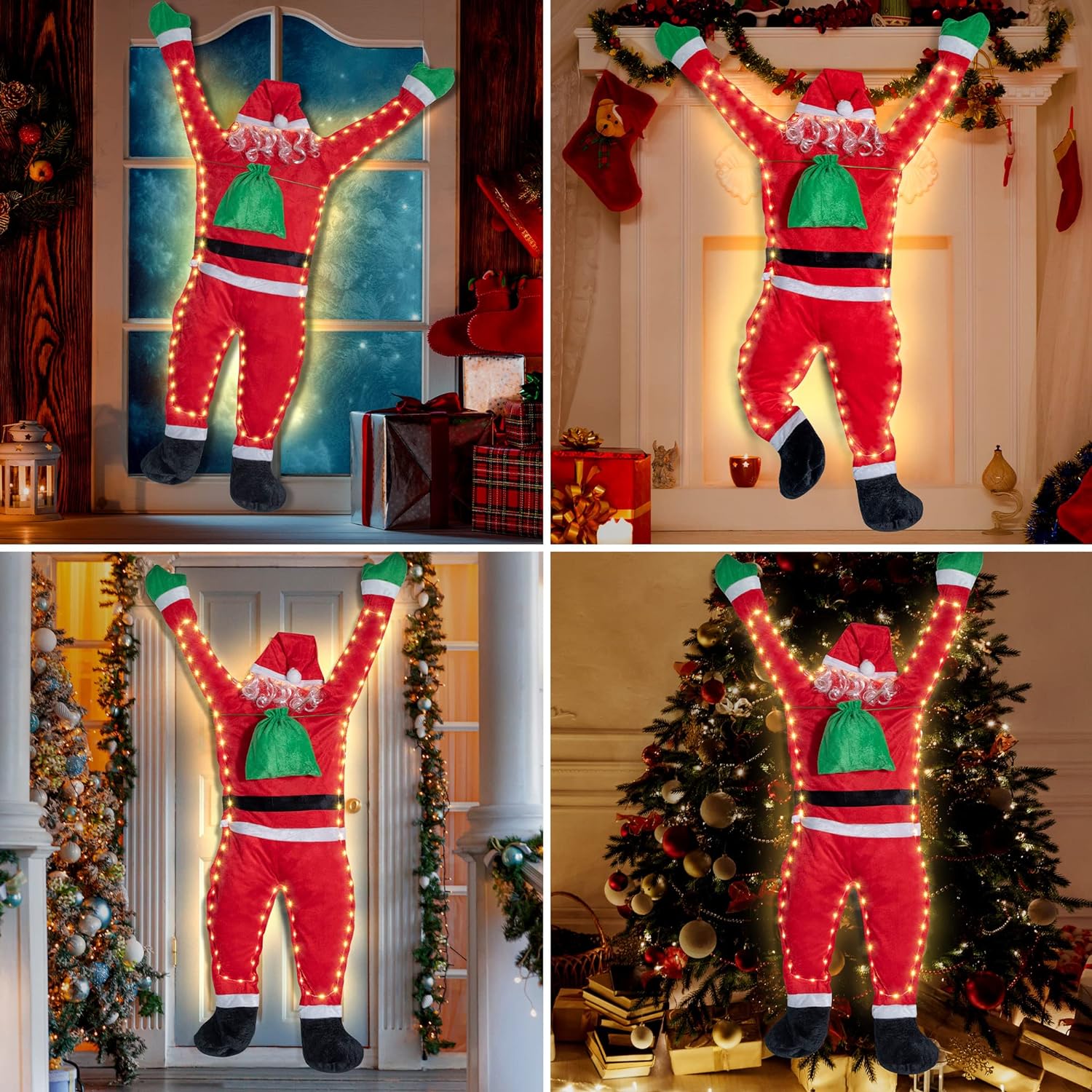 سانتا كلوز معلقة زينة عيد المي - مراجعة Pendant Lighting Christmas Decor وسعره