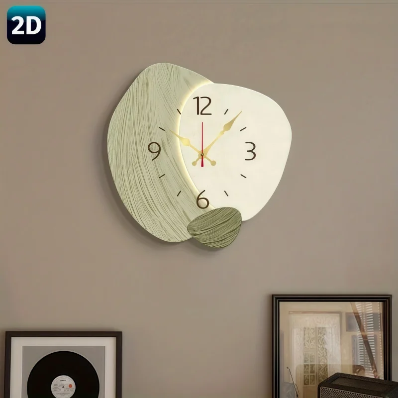 ساعة حائط خشبية صامتة ثنائية ا - مراجعة Lighting Home Decor Wall Clocks وسعره