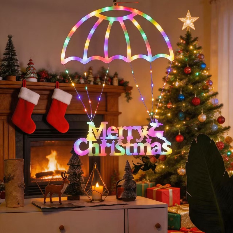 أضواء سلسلة LED على شكل مظلة س - مراجعة Pendant Lighting Christmas Decor وسعره