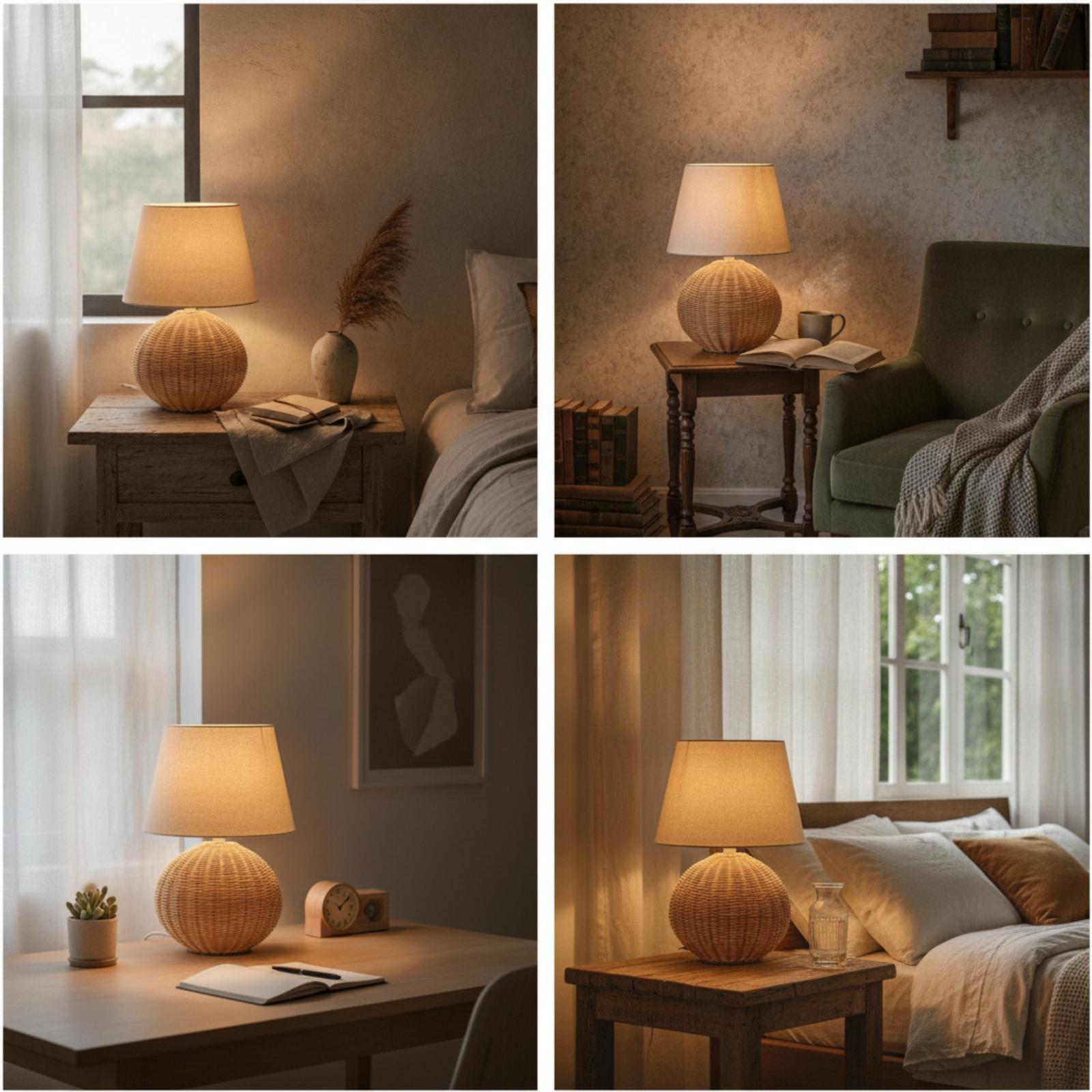 مصباح طاولة جانبي بقاعدة من ال - مراجعة Lighting Decor For Room وسعره
