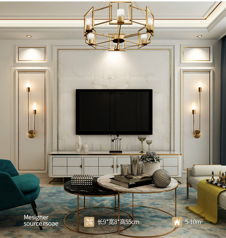 مصباح جداري عصري بتصميم إسكندن - مراجعة Lighting Decor For Room وسعره