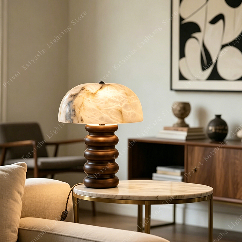 مصباح طاولة ريترو على شكل فطر  - مراجعة Lighting Home Decor Items وسعره