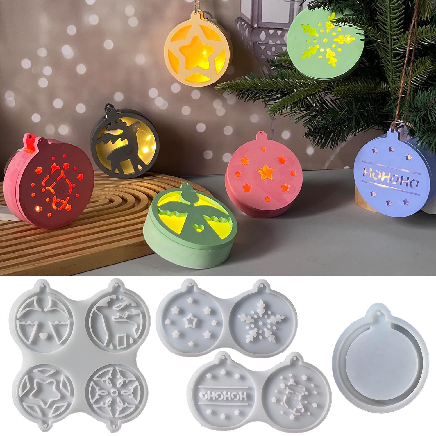 سلسلة عيد الميلاد ضوء الليل قل - مراجعة Pendant Lighting Christmas Decor وسعره