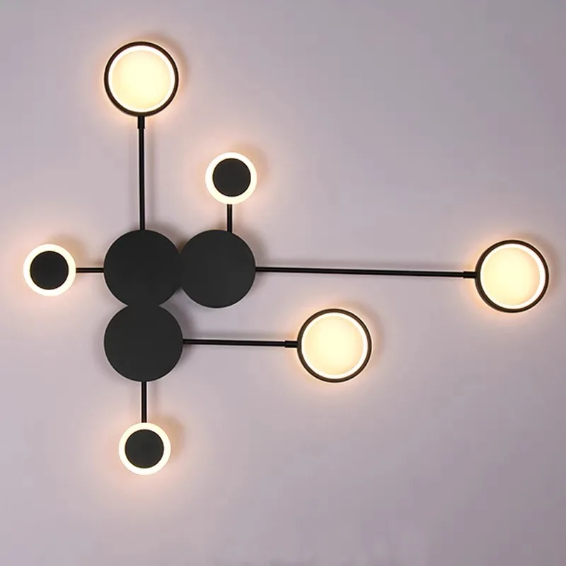 الحديثة LED الجدار الشمعدان ال - مراجعة Lighting Home Decor Wall Clocks وسعره