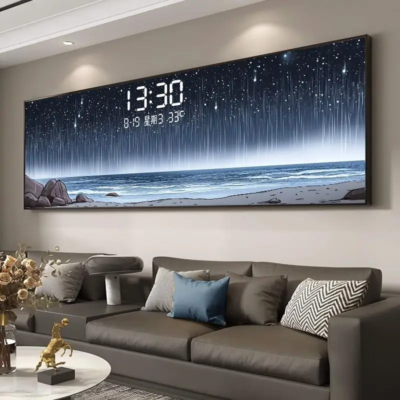تاريخ درجة الحرارة ساعة حائط ف - مراجعة Lighting Home Decor Wall Clocks وسعره
