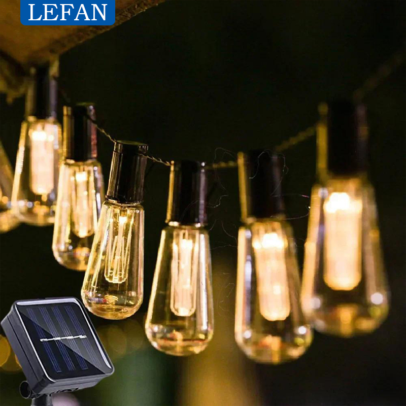 أضواء خيطية خارجية تعمل بالطاق - مراجعة Pendant Lighting Christmas Decor وسعره