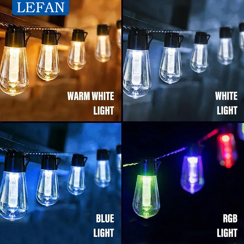 أضواء خيطية خارجية تعمل بالطاق - مراجعة Pendant Lighting Christmas Decor وسعره