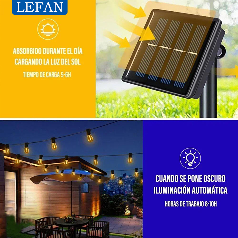 أضواء خيطية خارجية تعمل بالطاق - مراجعة Pendant Lighting Christmas Decor وسعره