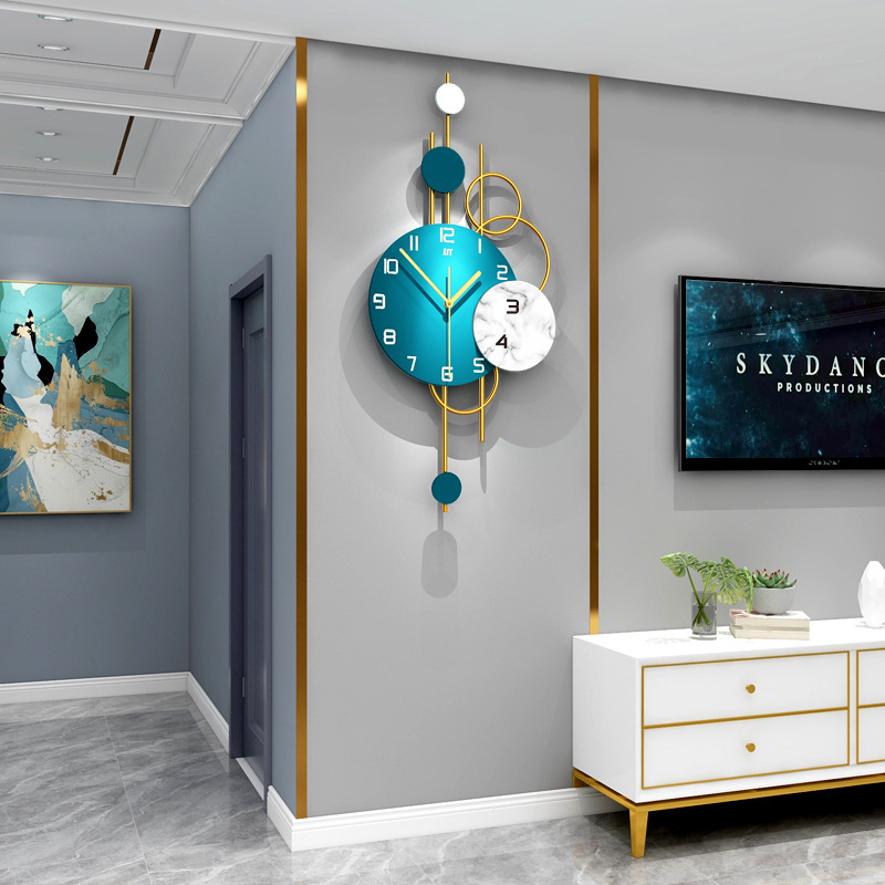 ساعات الحائط غرفة المعيشة ضوء  - مراجعة Lighting Home Decor Wall Clocks وسعره