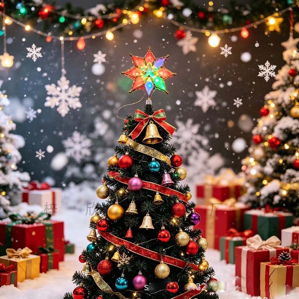 زينة شجرة عيد الميلاد على شكل  - مراجعة Pendant Lighting Christmas Decor وسعره