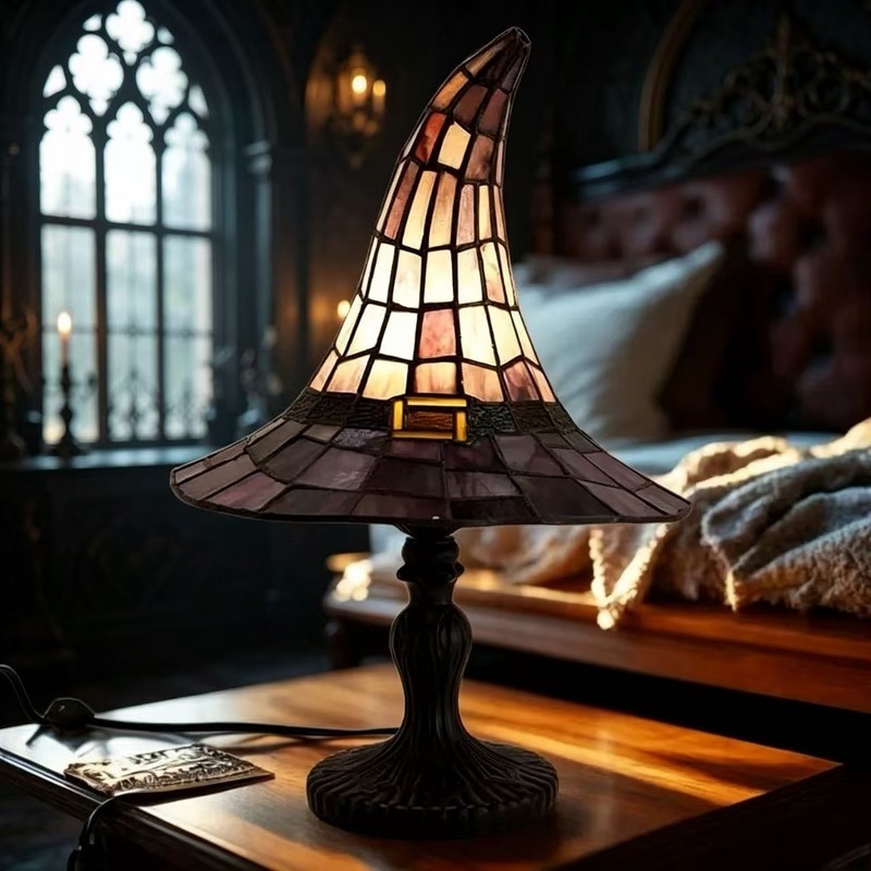 مصباح طاولة على شكل قبعة ساحرة - مراجعة Lighting Home Decor Items وسعره