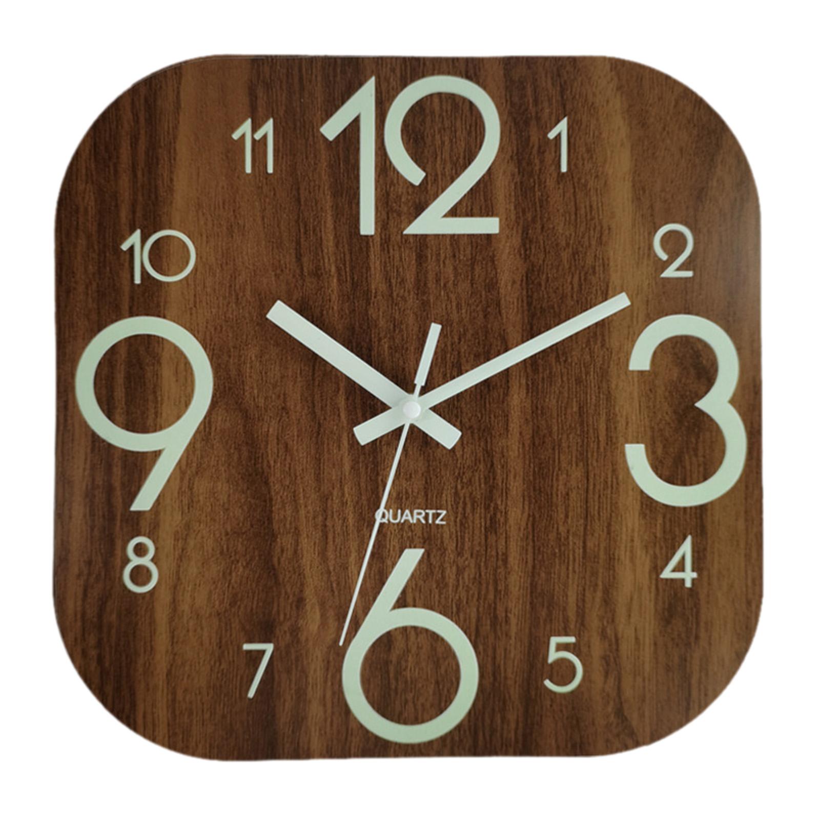 ساعة حائط مربعة 30 سم، خشبية م - مراجعة Lighting Home Decor Wall Clocks وسعره