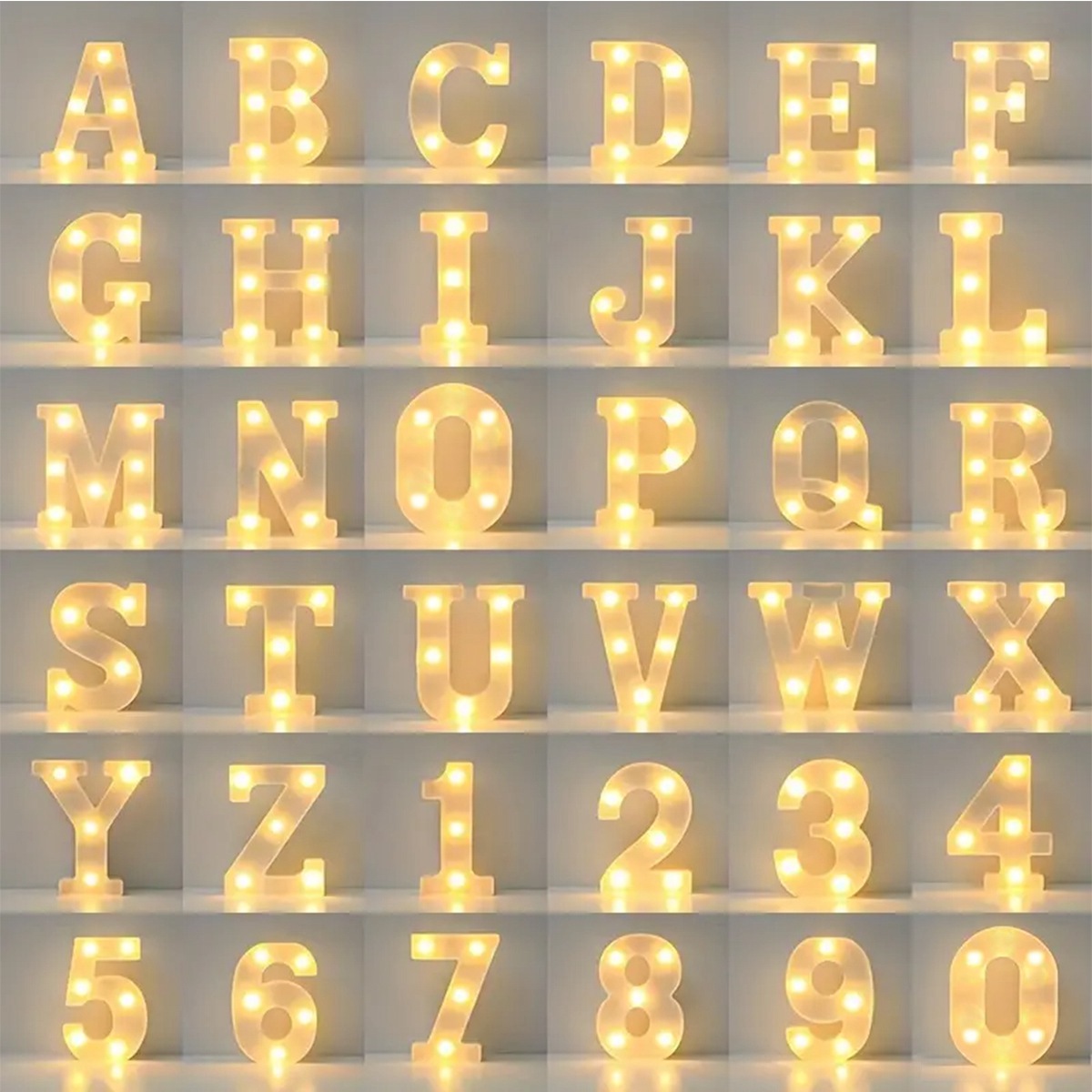 1 قطعة لافتة مضيئة LED على شكل - مراجعة Light Up Letters Marquee وسعره