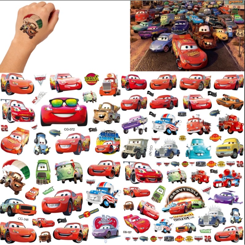 وشوم مؤقتة للأطفال من ديزني كا - مراجعة Lighting Mcqueen Decor وسعره