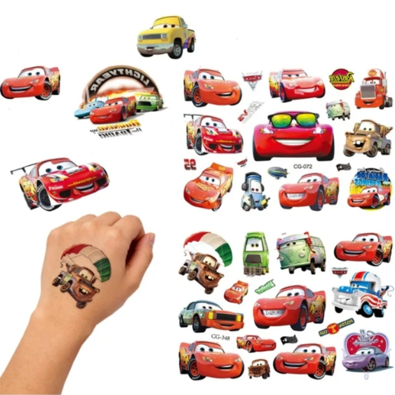 وشوم مؤقتة للأطفال من ديزني كا - مراجعة Lighting Mcqueen Decor وسعره