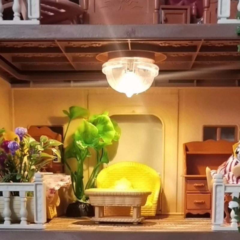 1/3 قطع إضاءة مصغرة لبيت الدمى - مراجعة Lighting Decor For House وسعره